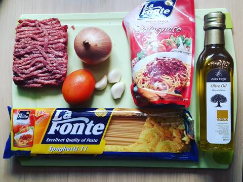  Resep  Spaghetti  Bolognese a la  La  Fonte  oleh Dyndyn Ardini 