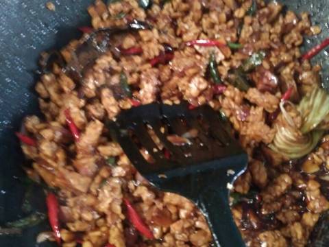 Orek Tempe Basah Pedas Manis langkah memasak 5 foto