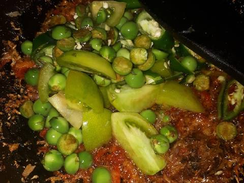 Sayur ikan asin tempe,pokak recipe step 1 photo