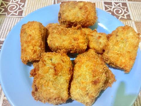 Tempe goreng isi rebon pedas recipe step 4 photo