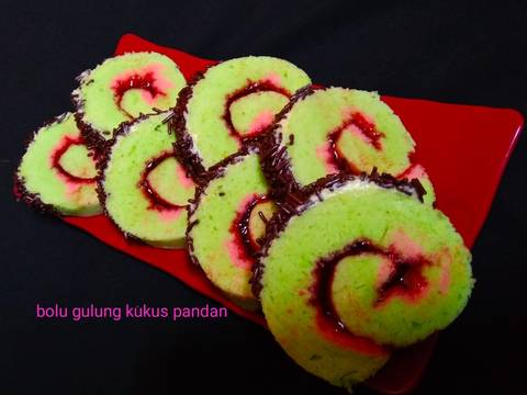 Bolu gulung kukus pandan recipe step 6 photo