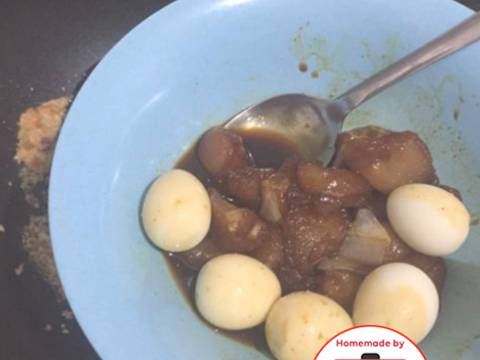 Ayam puyuh semur belacan / terasi pedas mantap #homemadebylita recipe step 4 photo