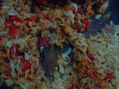 Pare isi oncom recipe step 5 photo