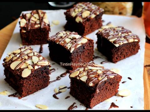  Resep  BROWNIES  COKLAT Panggang  Klasik no Mixer untuk adik 