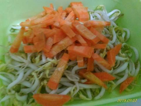 Sambal Tumpang Taoge Wortel recipe step 4 photo