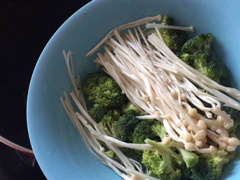 Brokoli enoki sup telur #homemadebylita