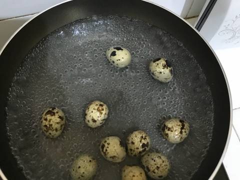 Cah sawi telur puyuh