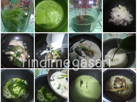 92. Nasi Uduk Ijo + Ikan Bakar + Mendoan Mini Pedas recipe step 1 photo