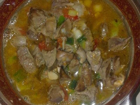 Jantung hati ayam asam manis