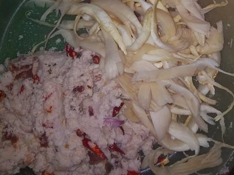Bothok jamur recipe step 1 photo