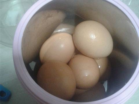 Telor ayam masin homemade #bikinramadanberkesan