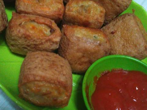 Tahu isi ayam sayur / tahu bakso simple recipe step 6 photo