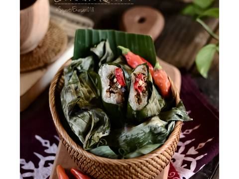 Lalampa Keto (lemper manado) #ketopad_cp_olahanshirataki recipe step 10 photo