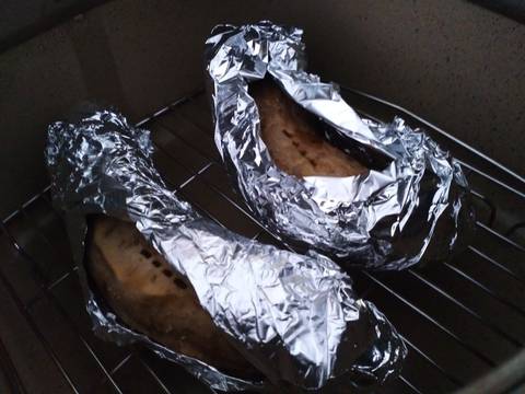 Ubi Cilembu Panggang Tanpa Oven recipe step 2 photo
