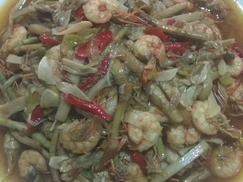 Sulur Keladi Saus Tiram recipe step 5 photo