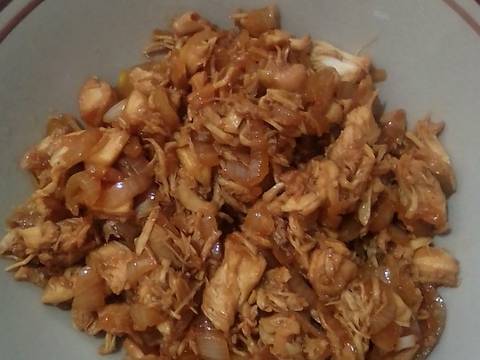 Bakpia Ubi (isi ayam dan gula susu) recipe step 1 photo