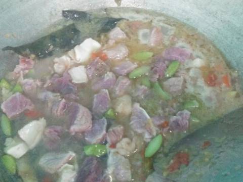Oseng mercon daging pete recipe step 3 photo