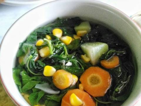 10. Sayur Bayam Pelangi