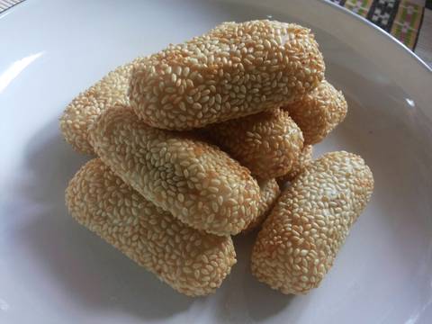 Mochi Goreng / Onde Kue Keranjang recipe step 6 photo