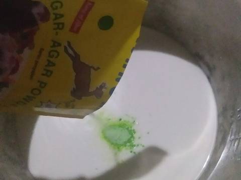 Puding santan Pandan recipe step 3 photo