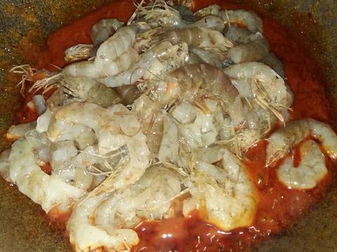 Udang Sambalado a.k.a udang Masak Habang recipe step 3 photo