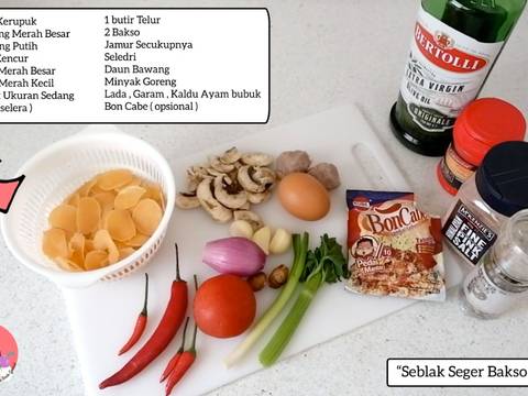 Seblak Seger Bakso Jamur (Seblak Cepat) recipe step 1 photo