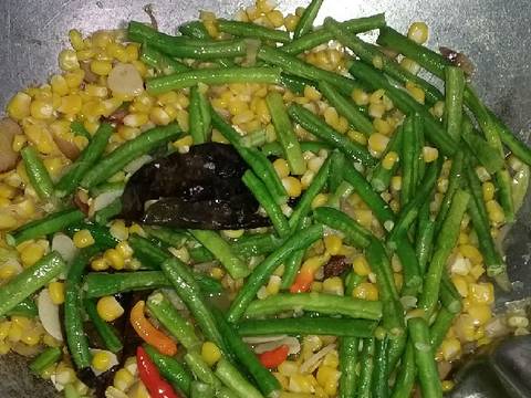 Tumis ikan peda jagung kacang panjang recipe step 2 photo