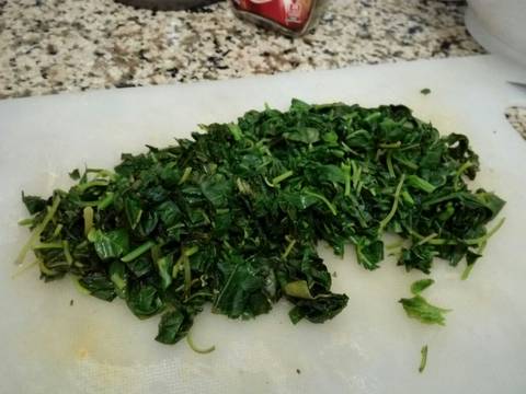 Spinach Omelette / Telur dadar bayam #step_by_step