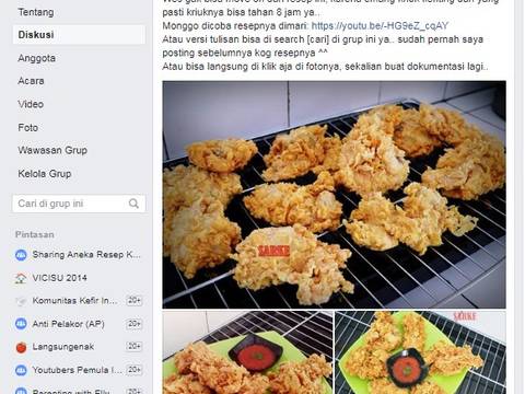 Resep Ayam KFC KW Super Kribo  Renyah Tahan 8 Jam  Cocok 