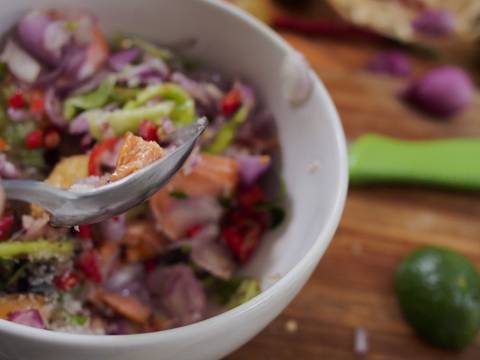 Sambal Matah Salmon Panggang recipe step 5 photo