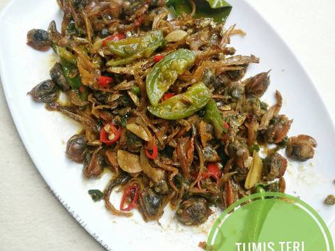 Tumis Teri Kerang super pedas, enak, murah dan gampang recipe step 6 photo