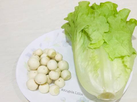 Sambal terasi,lalapan terong dan daun romaine recipe step 2 photo