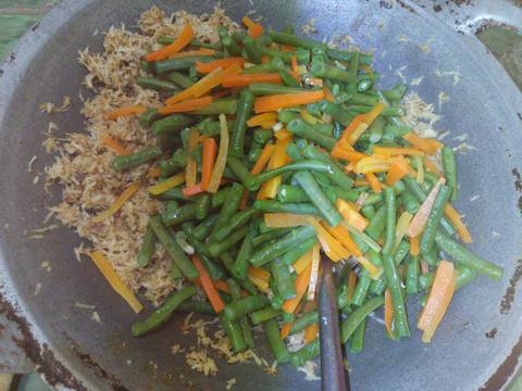 Urab Daun Paya&Kacang panjang recipe step 3 photo