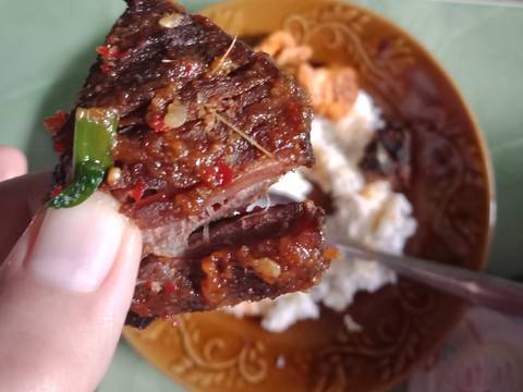 Empal Puyuh Tahu bumbu pedas recipe step 6 photo
