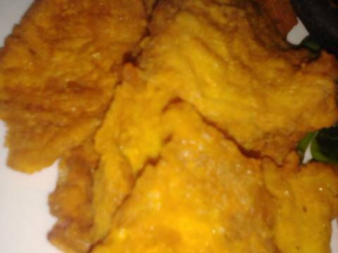 Telur krispy lalap bayem sambel korek recipe step 1 photo