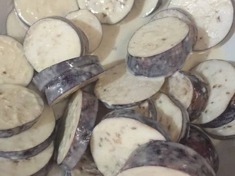 Terong Tepung Krispy dan Sambal Korek recipe step 2 photo