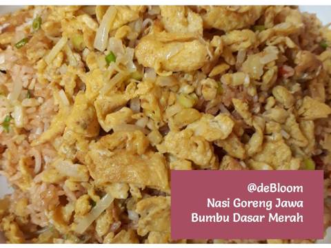  Resep  243 Nasi  Goreng  Jawa  Bumbu  Dasar Merah oleh JE 