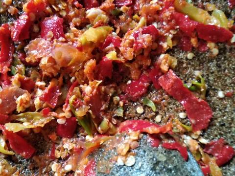 Sambel pare tumis pedas recipe step 2 photo
