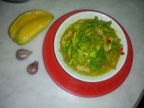 Tumis Pete Tempe Bunga Pepaya (PeTaYaÃ°Å¸ËœÂ) recipe step 3 photo