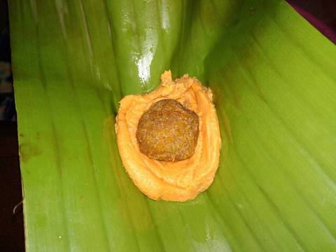 Mendut Ubi Kuning Isi Unti (#postingrame2_recook umbiumbian) recipe step 4 photo