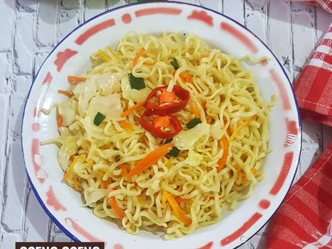 Nasi tutug oncom, Oseng Mie dan Ayam goreng Manis recipe step 3 photo