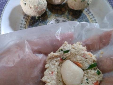 Bola2 Tahu Isi Bakso Ikan recipe step 3 photo