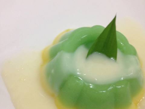 Puding Pandan Mentega dgn Vla Durian recipe step 6 photo