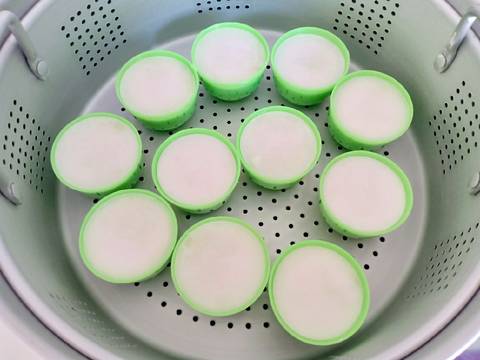 Kue Talam Tepung Beras Pandan recipe step 3 photo