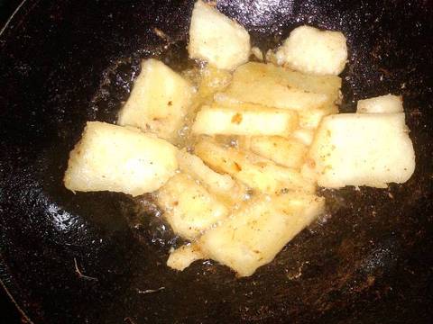 Singkong crispy plus sambal colenak recipe step 2 photo