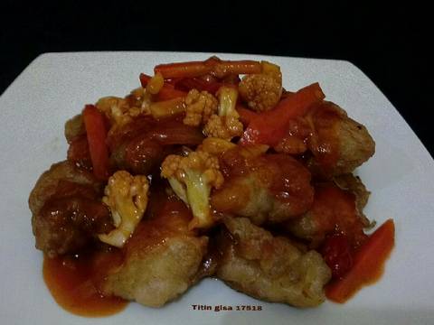 Ayam Goreng Tepung Saos Asam Manis