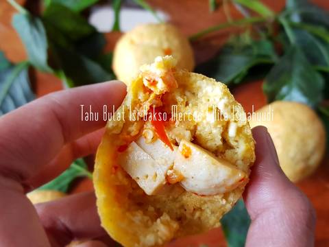 Tahu Bulat Isi Bakso Mercon recipe step 4 photo
