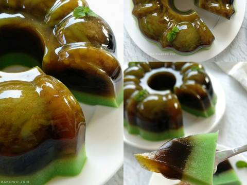 Pudding Cendol Cincau Pandan recipe step 3 photo