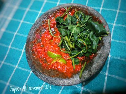 Kulup kangkung sambel pecel recipe step 5 photo