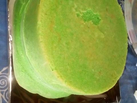 Bolu pandan wipcream recipe step 10 photo